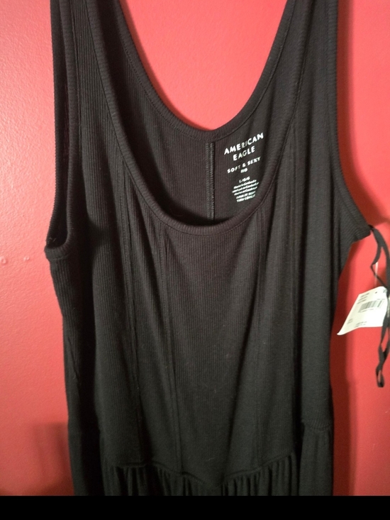 American Eagle Outfitters Pants - American Eagle Outfitters Black Ribbed Jumpsuit Large